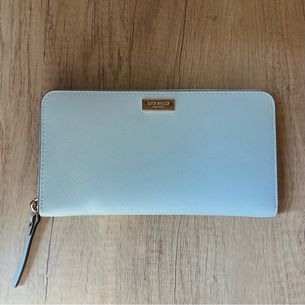 kate spade light blue wallet